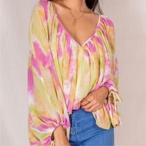 Nwt Boutique P Cill colorful blouse size extra small